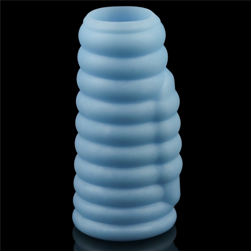Manson Penis Knights Ring Wave cu Vibratii, Albastru