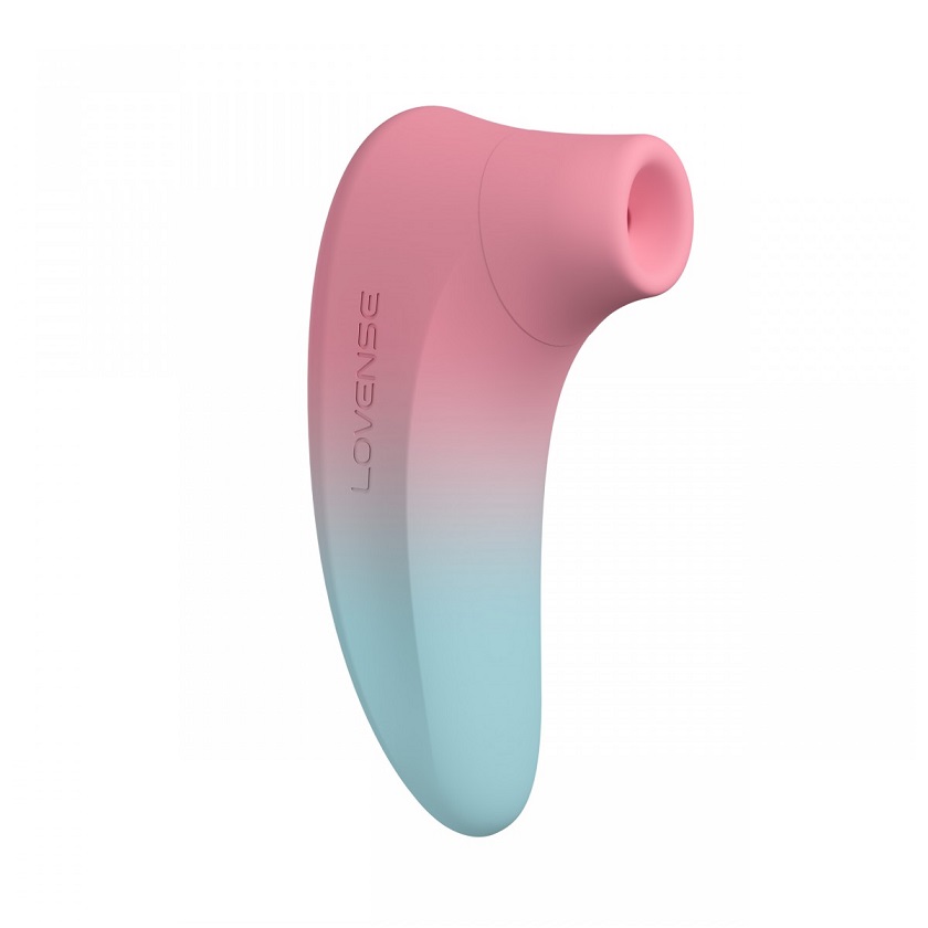 Stimulator Clitoris Lovense Tenera 2 Bluetooth Control, Free App, IPX7, Silicon, Roz/Albastru
