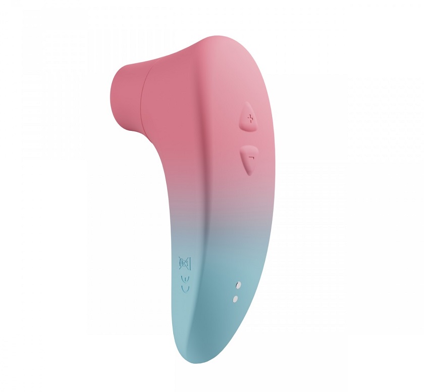 Stimulator Clitoris Lovense Tenera 2 Bluetooth Control, Free App, IPX7, Silicon, Roz/Albastru