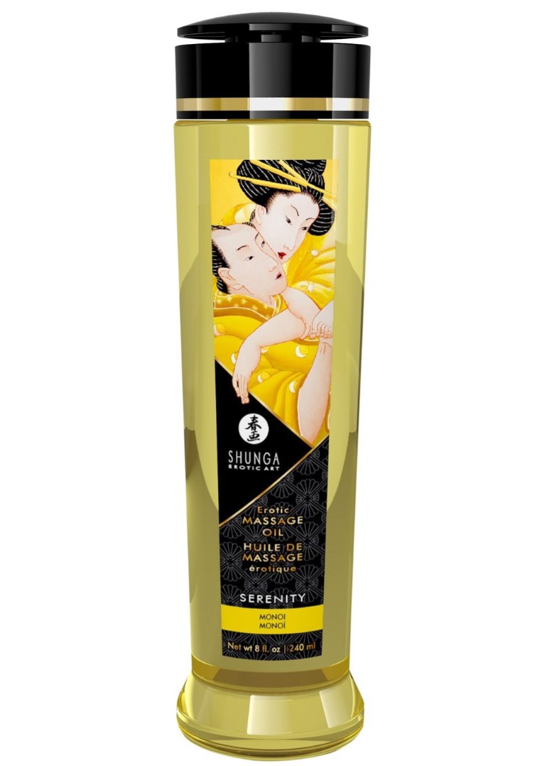 Ulei de Masaj Erotic Serenity Shunga, Monoi, 240 ml