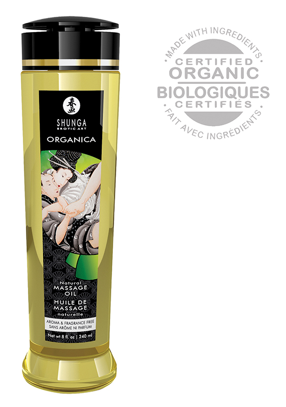 Ulei de masaj Natural Shunga Fara aroma si Parfum 240 ml