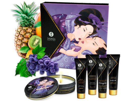 Set Cadou Shunga Geisha's Secret, 5 Produse, Aroma Rructe Exotice