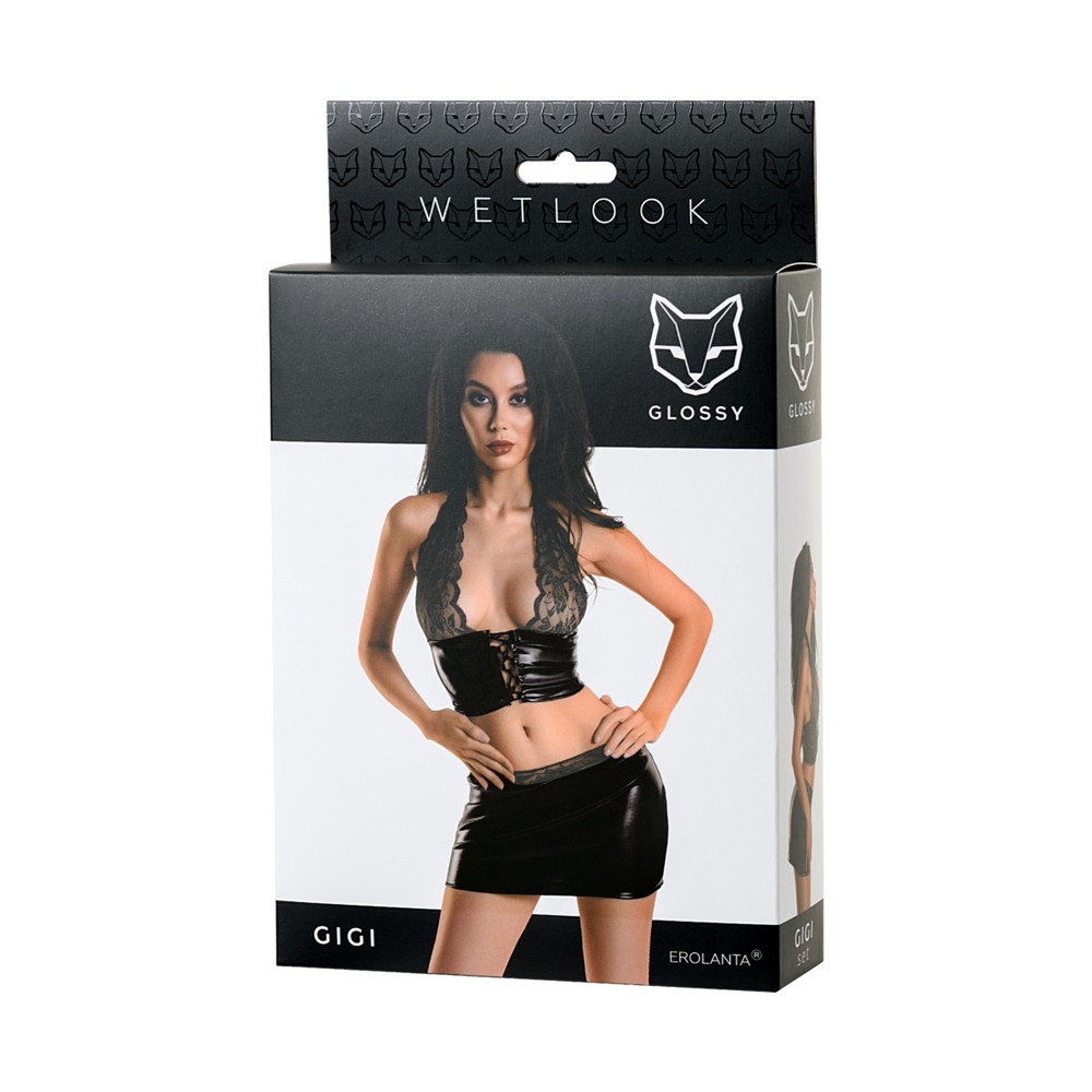 Set Gigi Top&Fusta WetLook Glossy L