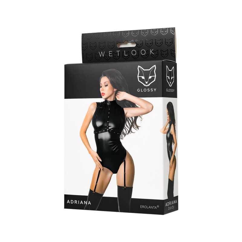 Body Wetlook Adriana, Negru, M