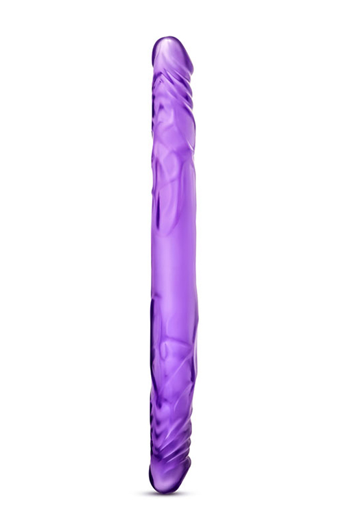 Dildo Dublu B Yours, PVC, Violet, 35 cm