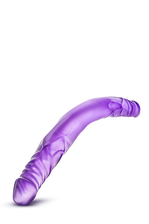 Dildo Dublu B Yours, PVC, Violet, 35 cm