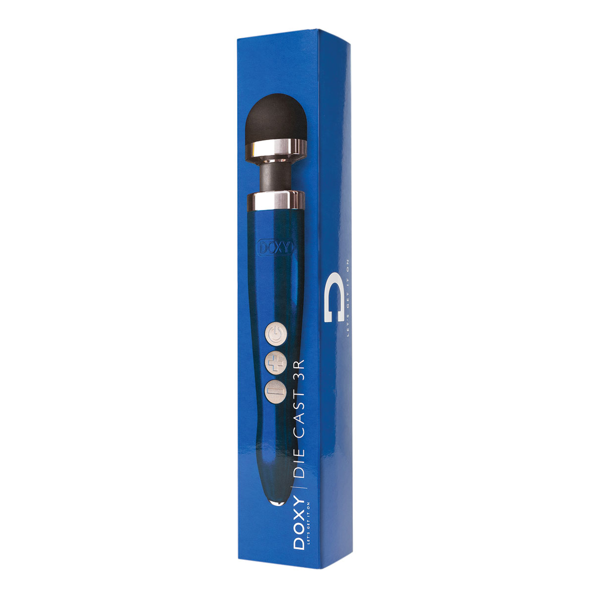 Vibrator Masaj Doxy Die Cast 3R Reachargeable Wand, Blue Flame