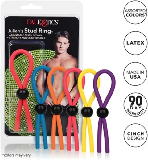Inel Ajustabil pentru Penis Julian's Stud, Silicon, 12.7 cm