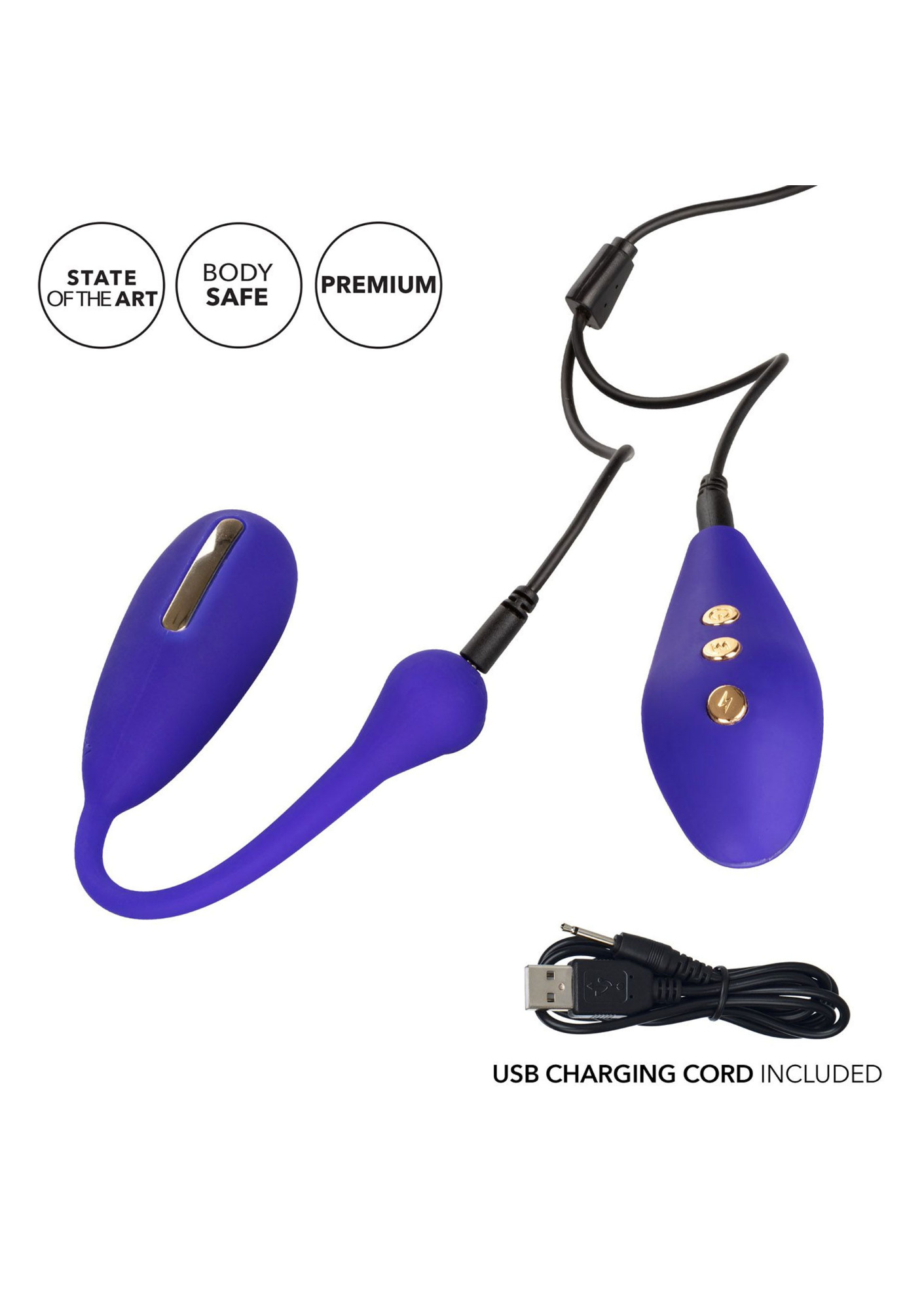 Bila Vaginala Impulse E-Stim Remote Control USB Silicon Mov