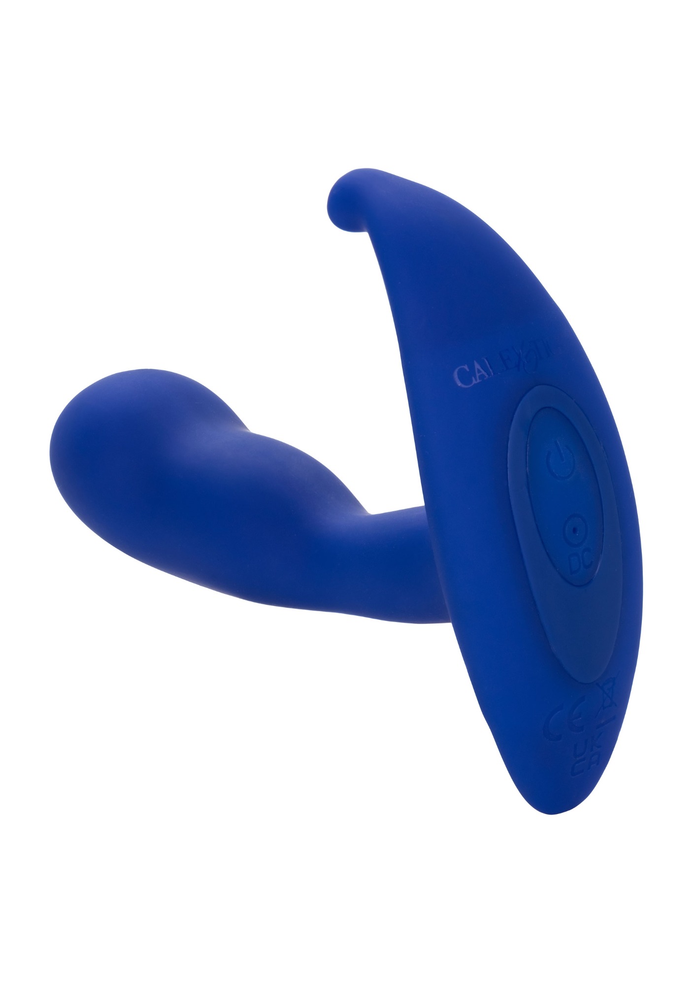 Stimulator Anal Admiral Advanced Curved Probe, 10 Moduri Vibratii, Functie Memorie, Silicon, USB, Albastru, 12.5 cm