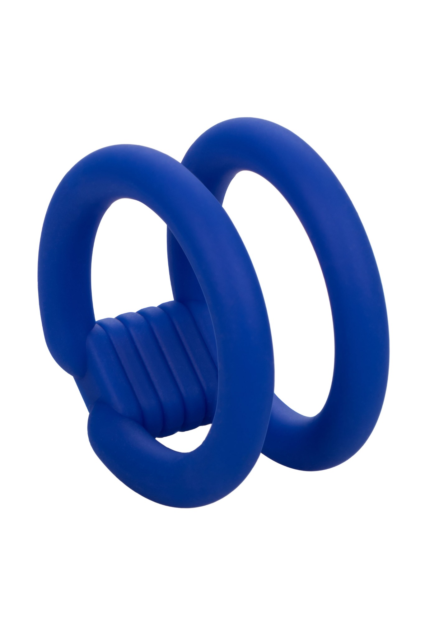 Inel de Penis Admiral Dual Cock Cage Silicon Lichid Albastru