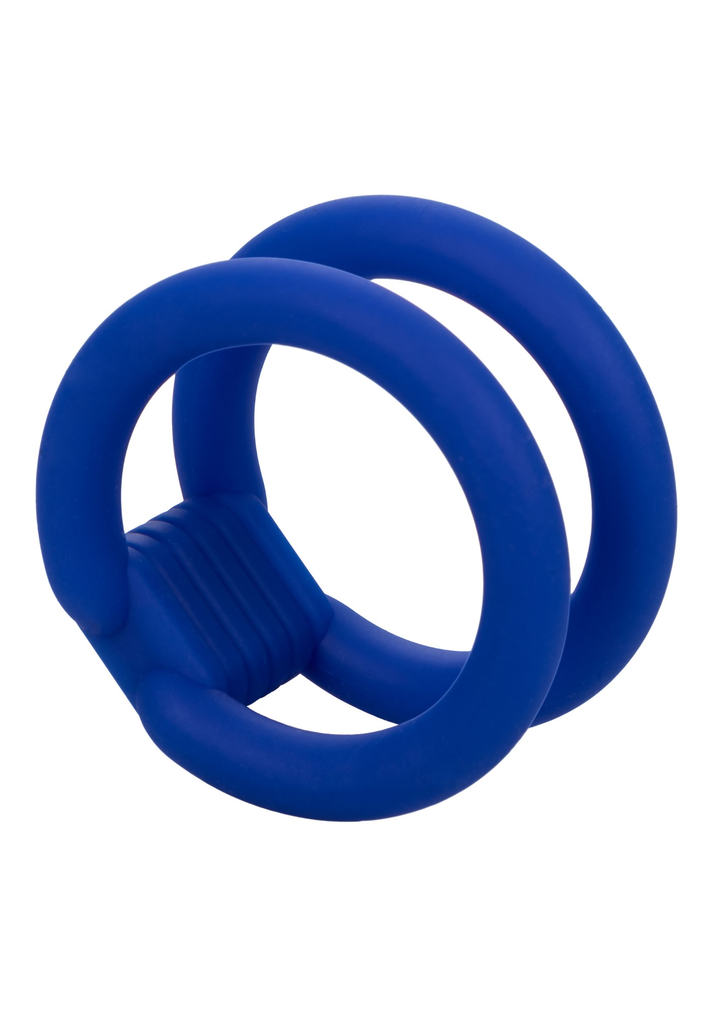 Inel de Penis Admiral Dual Cock Cage Silicon Lichid Albastru