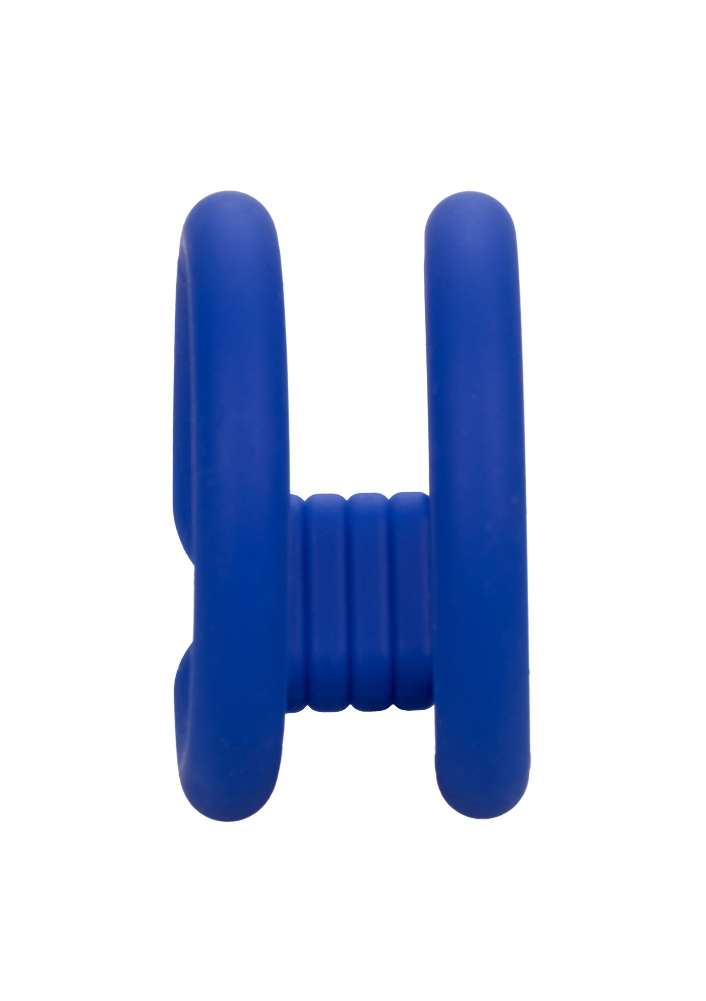 Inel de Penis Admiral Dual Cock Cage Silicon Lichid Albastru