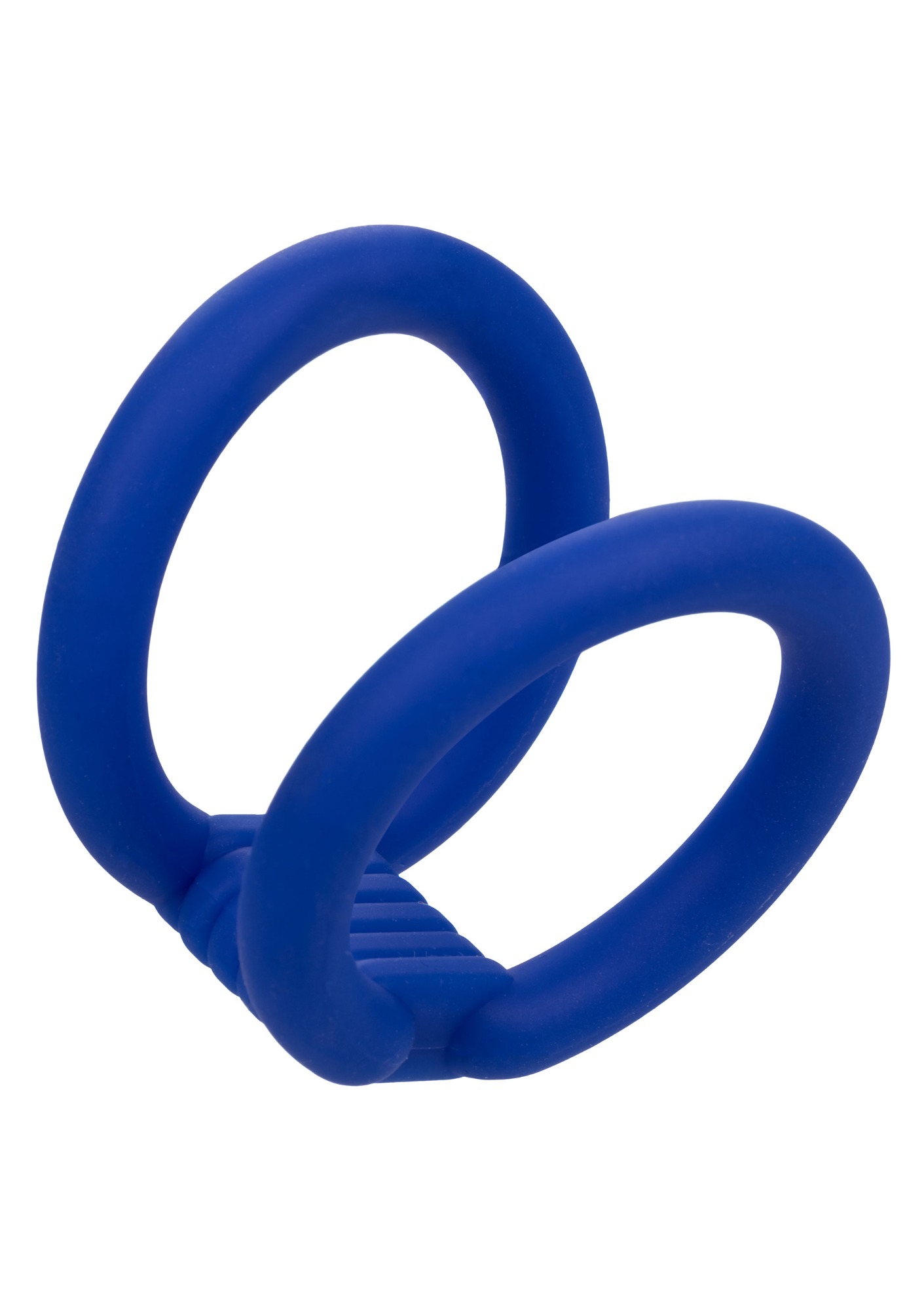 Inel de Penis Admiral Dual Cock Cage Silicon Lichid Albastru
