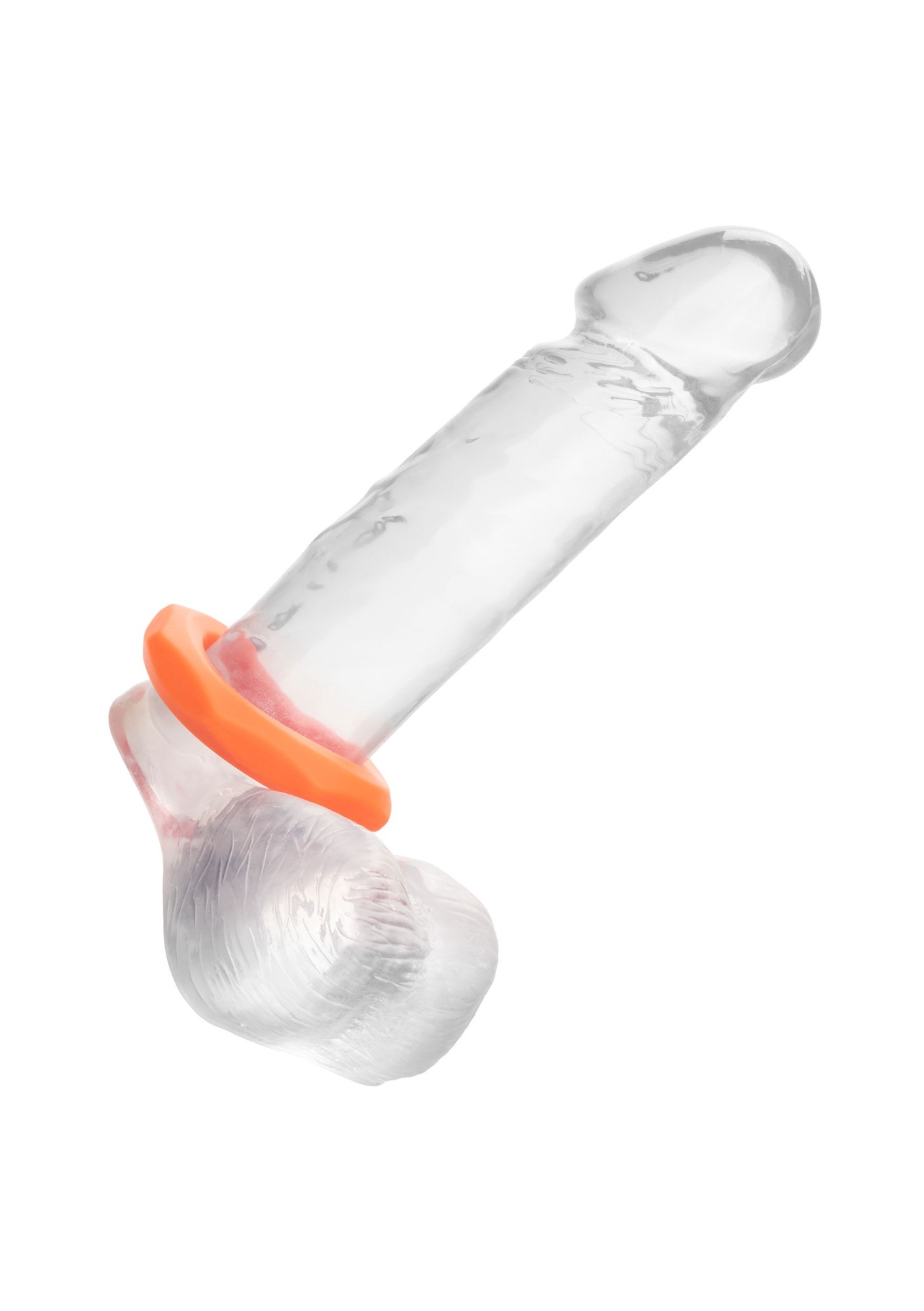 Inel de Penis Alpha Sexagon, Silicon Lichid, Portocaliu