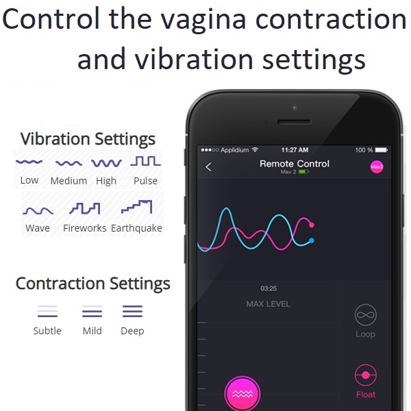 Masturbator Lovense Max 2, Bluetooth Control, Free App, Alb