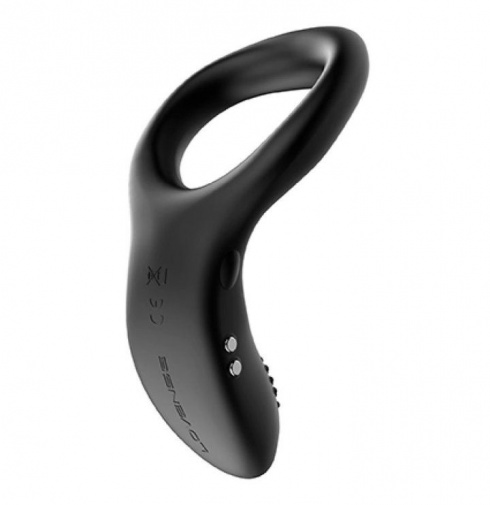Inel de Penis Lovense Diamo, Bluetooth Control, Free App, Silicon, Negru