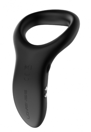 Inel de Penis Lovense Diamo, Bluetooth Control, Free App, Silicon, Negru