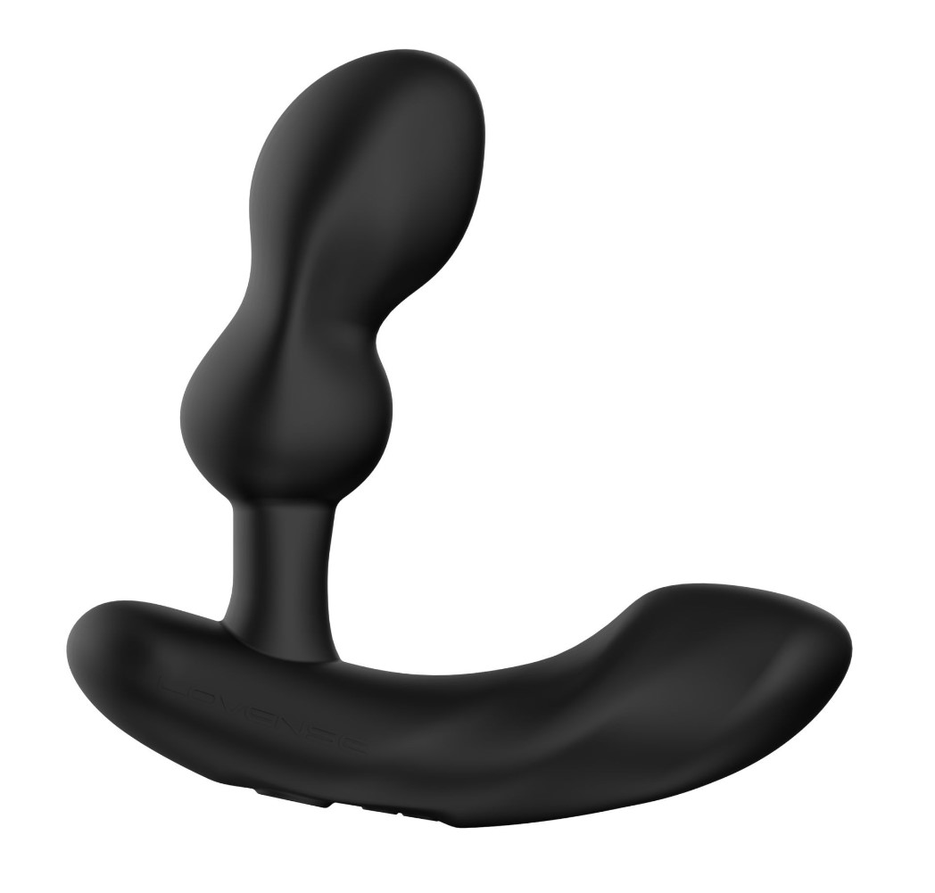 Stimulator Prostata Lovense Edge 2, Bluetooth Control, Free App, Silicon, Negru