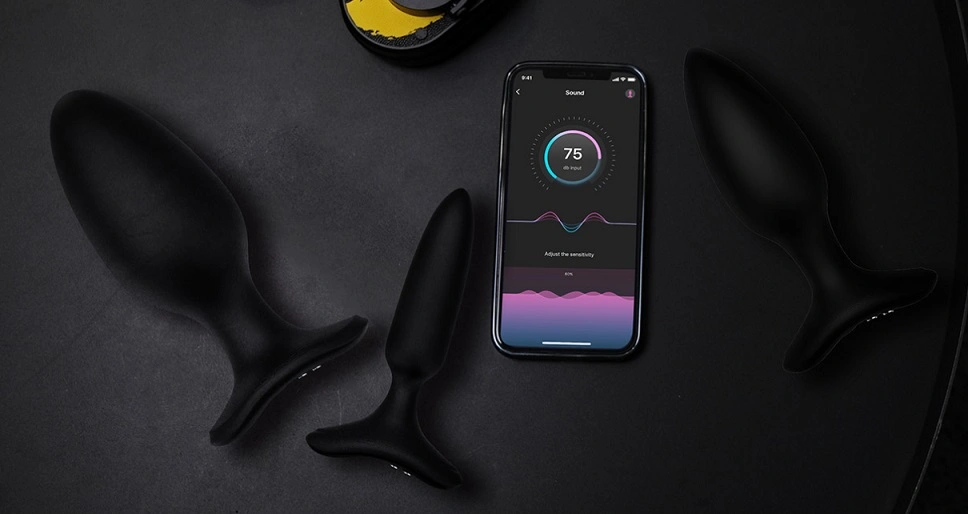 Dop Anal cu Vibratii Lovense Hush 2, Bluetooth Control, XS - 2.54 cm
