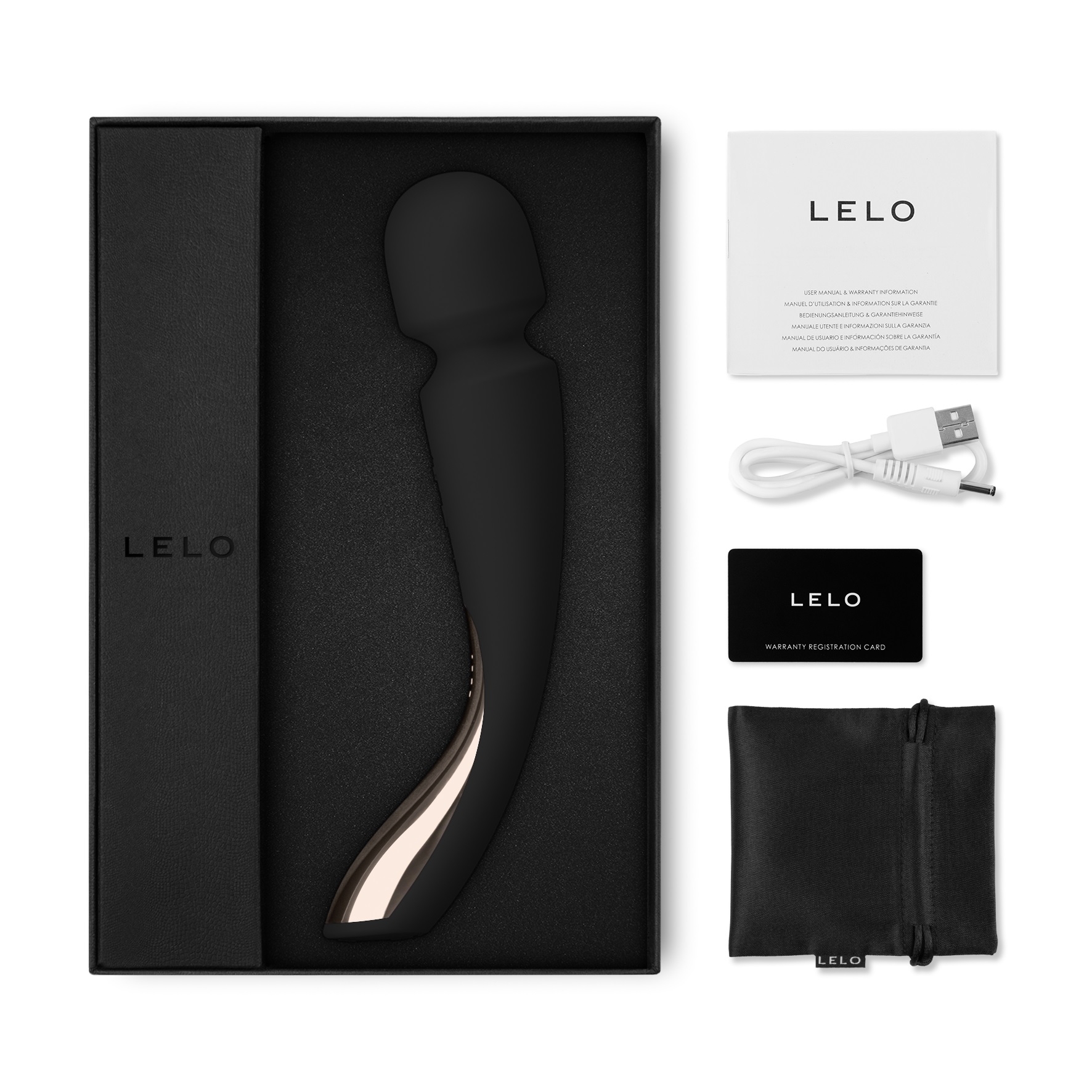 Vibrator Masaj LELO Smart Wand 2 Medium Black