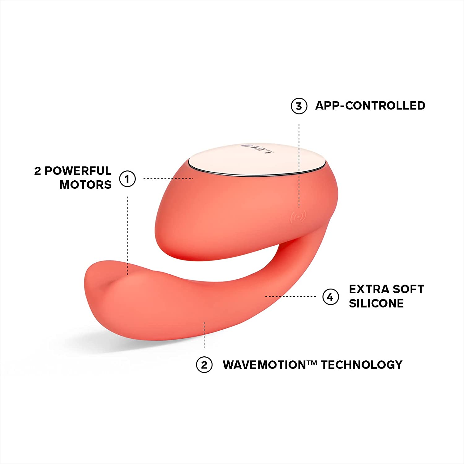 Vibrator Cuplu LELO Ida Wave Coral Red