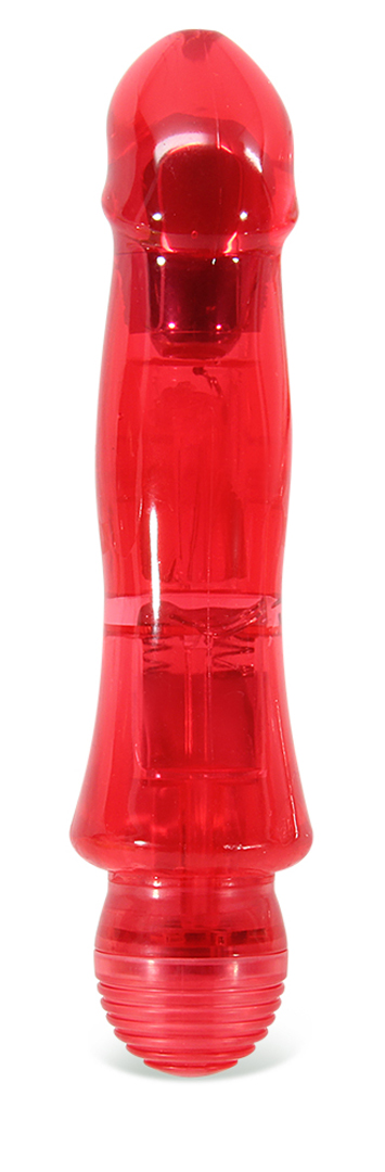 Vibrator Splash Tropical Punch, Multispeed, TPE, Rosu, 17 cm