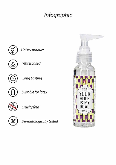 Lubrifiant Anal pe Baza de Apa Your Hole Is My Goal 100 ml