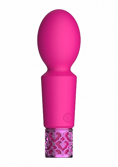 Vibrator Brilliant, 10 Moduri Vibratii, Silicon, USB, Roz 12 cm
