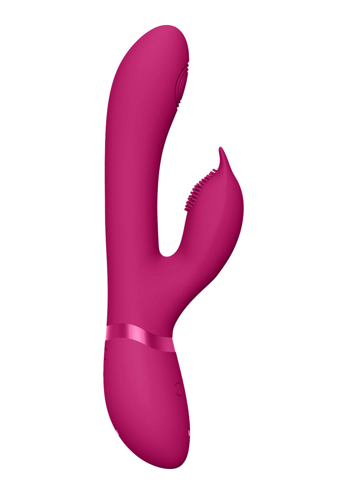 Vibrator Aimi Triple Action Vibrating Pulse-Wave Stimulator Silicon Roz 22.3 cm