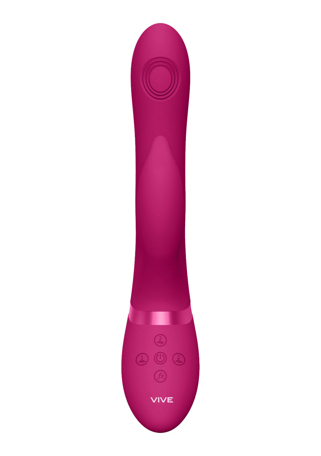 Vibrator Aimi Triple Action Vibrating Pulse-Wave Stimulator Silicon Roz 22.3 cm
