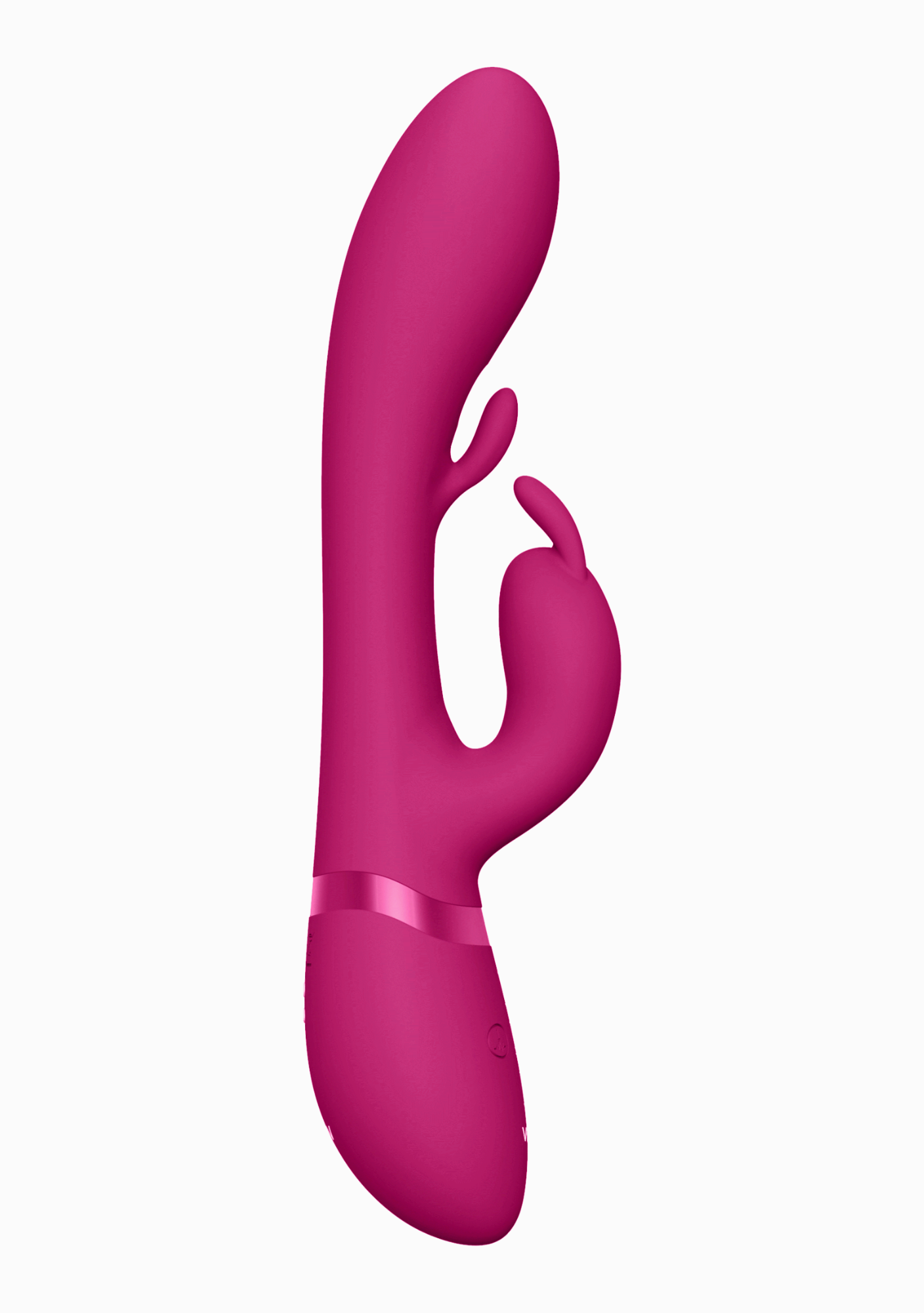 Vibrator Tama Tripe-Action, Wave&Vibrating G-Spot, Silicon, USB, Roz, 23.2 cm