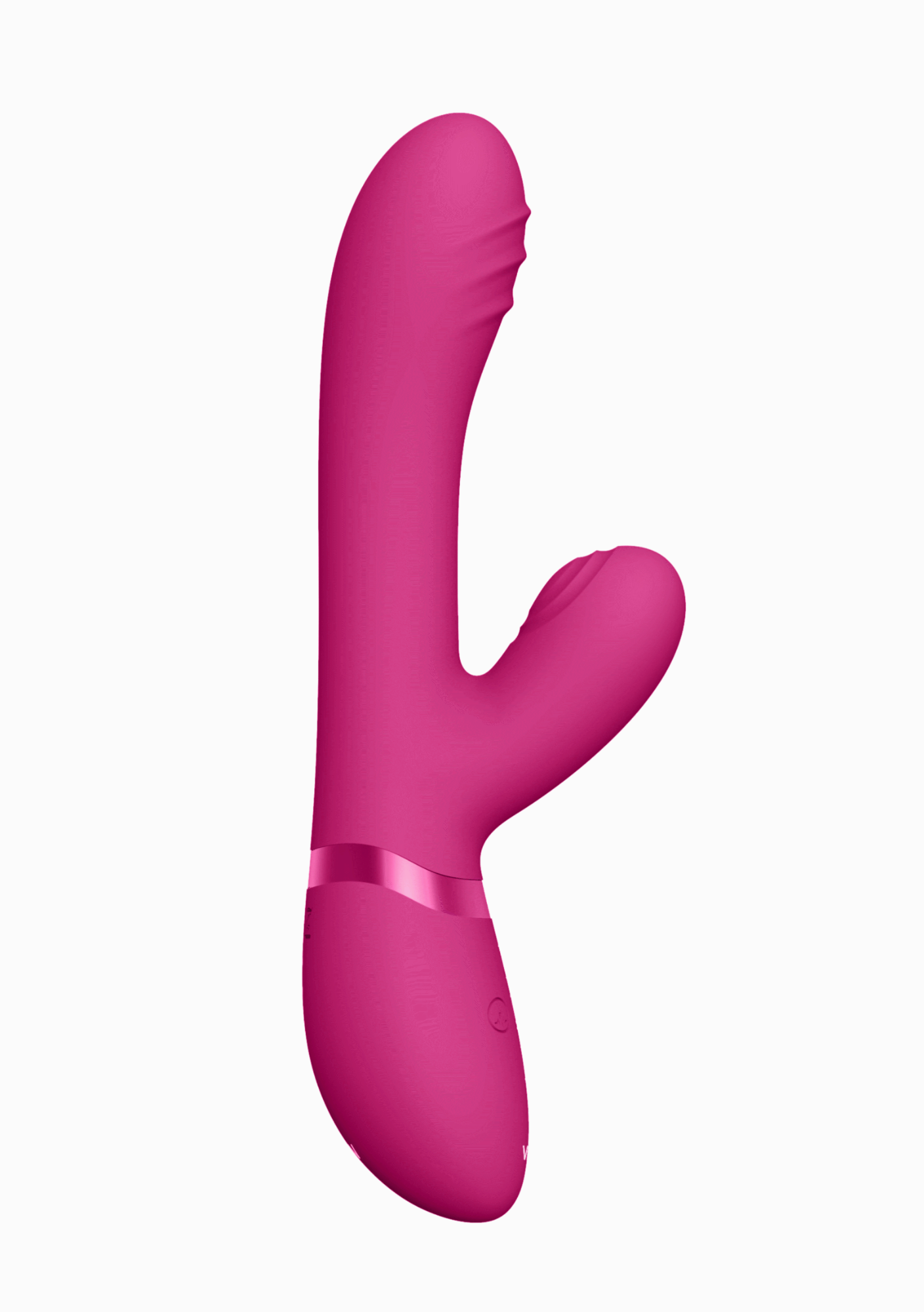 Vibrator Tani Triple Action Vibrating, Finger Motion, Pulse Wave, Silicon Roz 21.5 cm