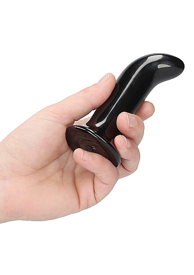 Vibrator din Sticla Prickly, Remote Control, Ventuza Silicon Detasabila, 10 Moduri Vibratii, USB, 11 cm