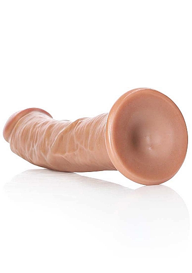Dildo Realist cu Ventuza, PVC, Maro, 22.5 cm