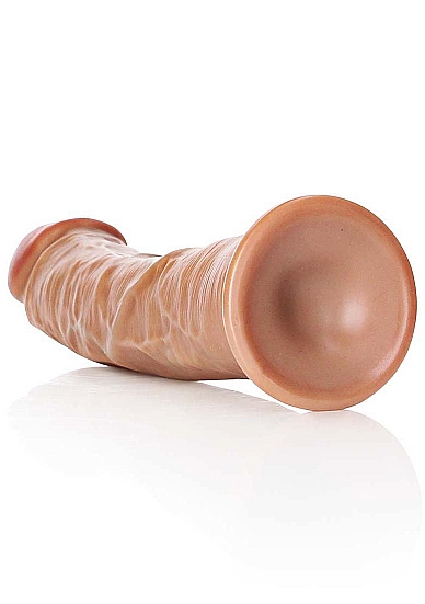 Dildo Realist cu Ventuza, PVC, Maro, 25 cm