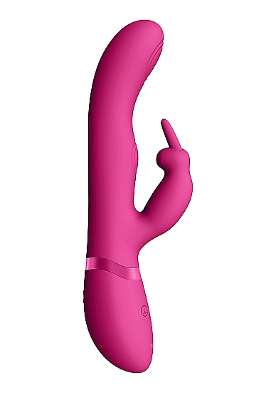 Vibrator Rabbit 3-in-1 May Dual Pulse-Wave Silicon USB Roz 22 cm