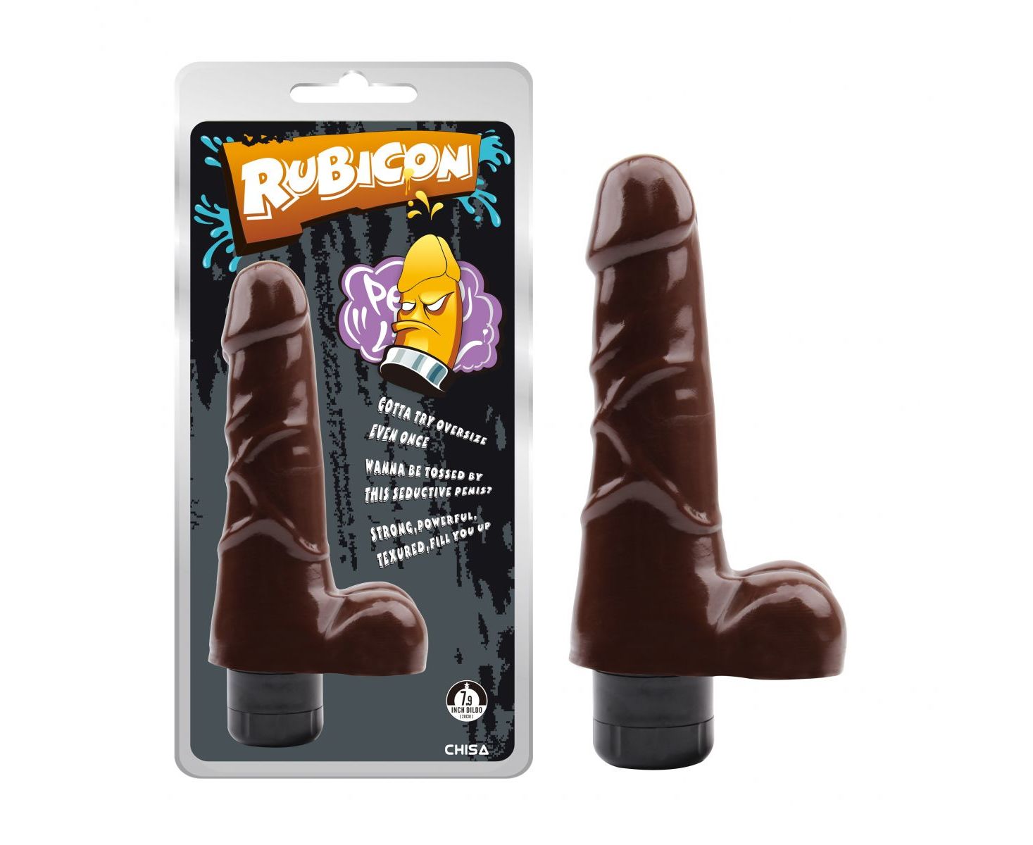 Vibrator Realist Verve Multispeed PVC Maro 20 cm