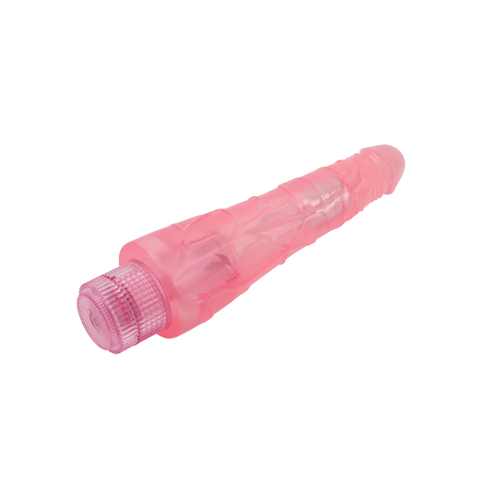 Vibrator Realist Pleasure, Multispeed, PVC, Roz, 23 cm