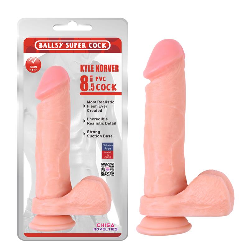 Dildo Realist Kyle Korver PVC Natural 21.5 cm