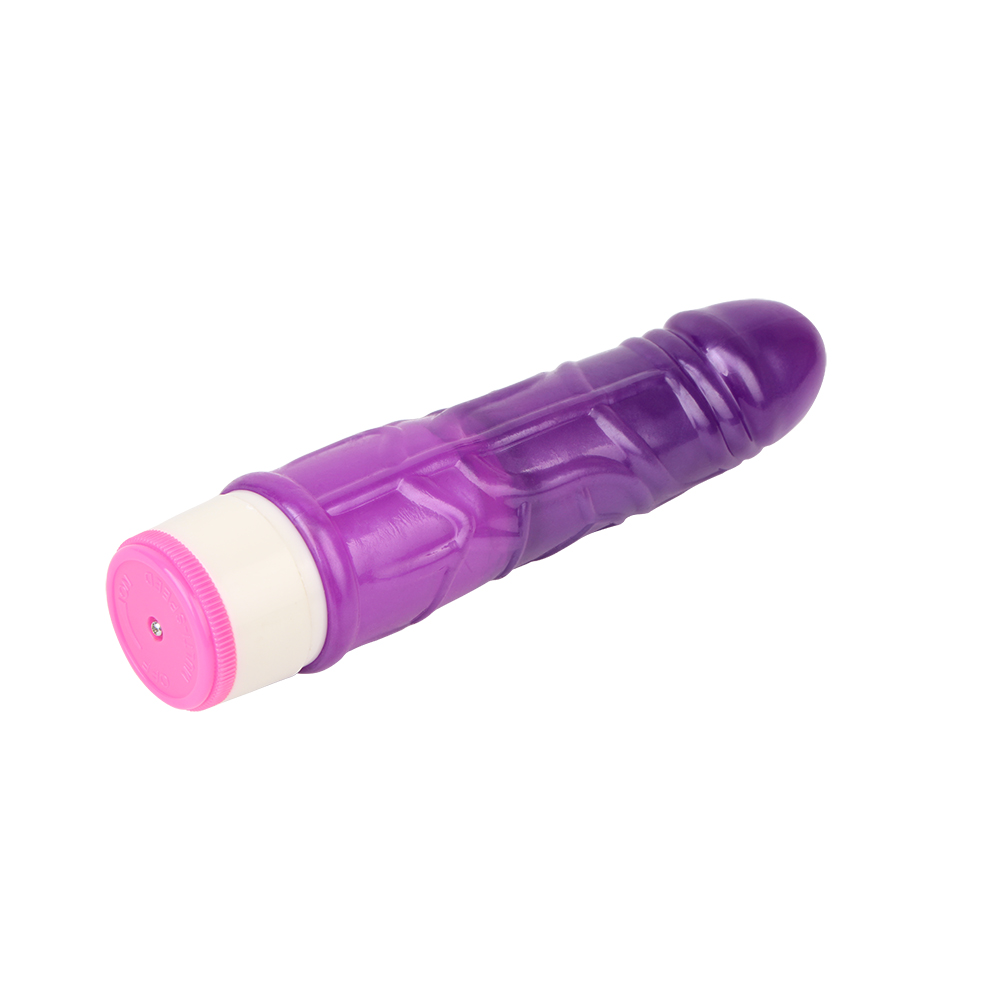 Vibrator Realist Stud Rod Multispeed, TPE, Violet, 17.5 cm