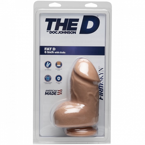 Dildo Realist Fat D, Firmskyn, Vanilla,16 cm