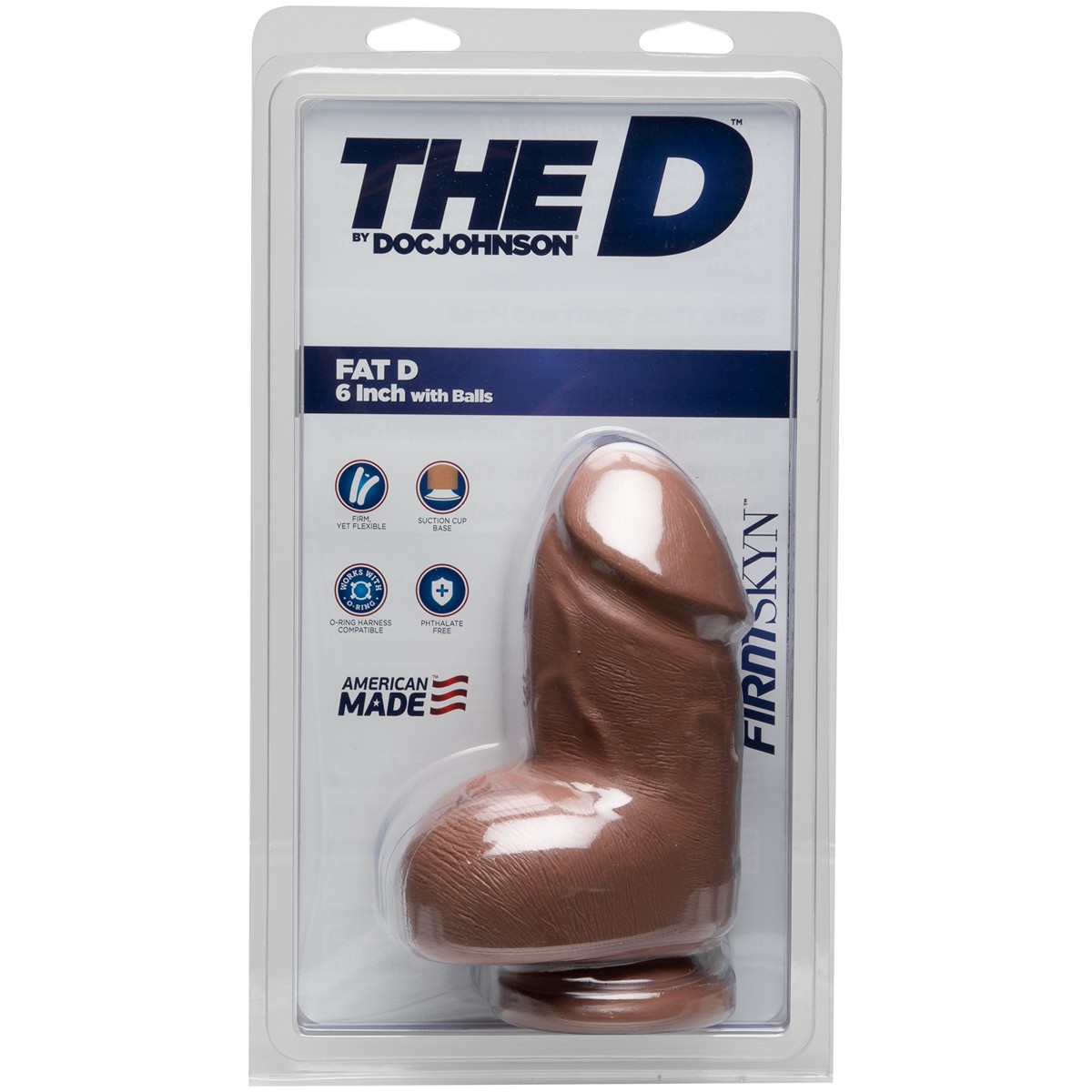 Dildo Realist Fat D FIRMSKYN Caramel 16 cm