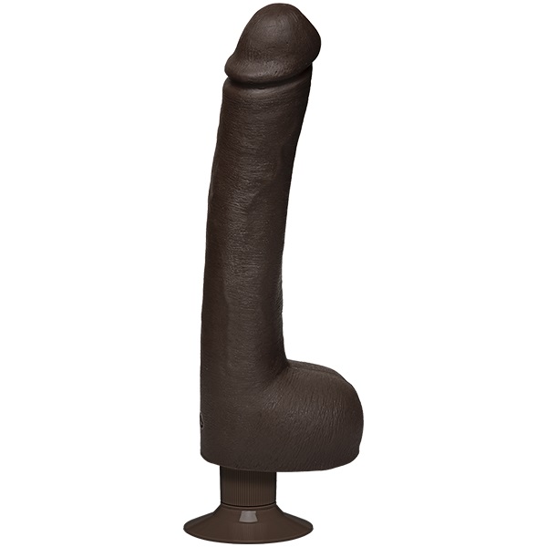 Vibrator Realist Safaree Samuels, Multispeed, Ultraskyn, Dual Density, Maro, 30 cm