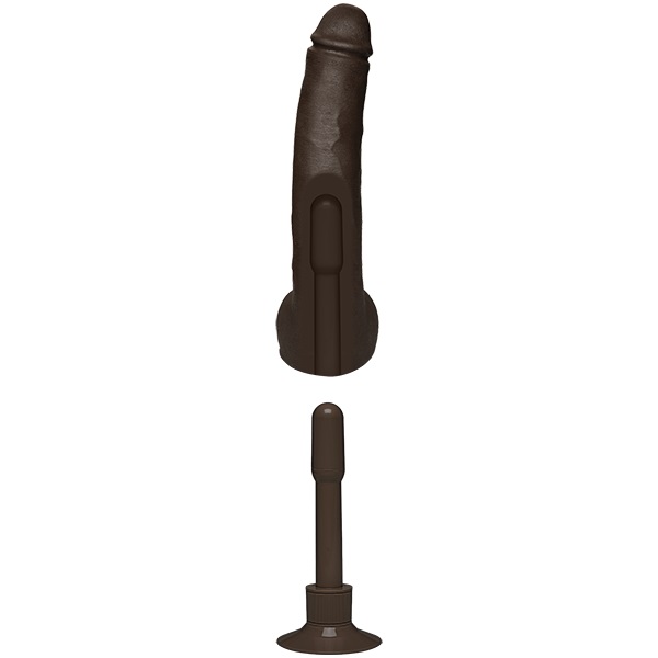 Vibrator Realist Safaree Samuels, Multispeed, Ultraskyn, Dual Density, Maro, 30 cm
