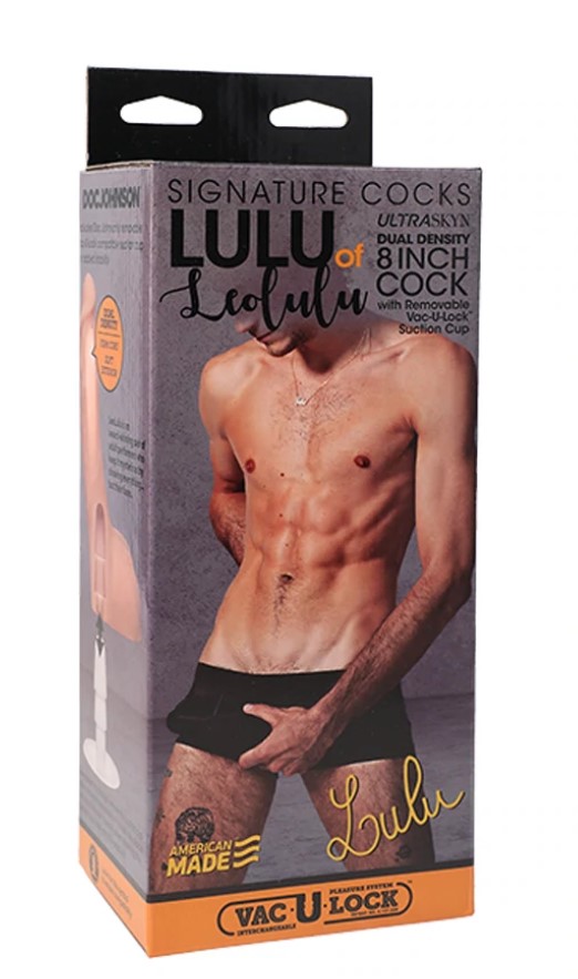 Dildo Realist LULU Ultraskyn Dual Density Removable Suction Cup 20 cm