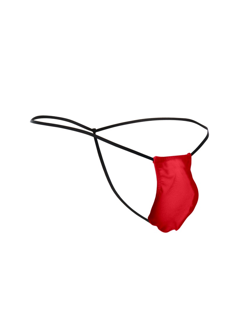 Bikini Justin+Simon Classic G-String Bulge, Rosu, S/M