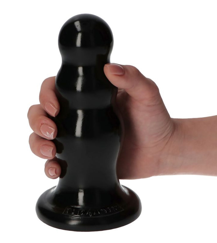 Dop Anal Italian Cock PVC Negru 16.5 cm