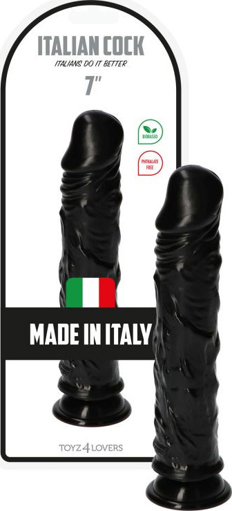 Dildo Italian Cock Negru 18 cm