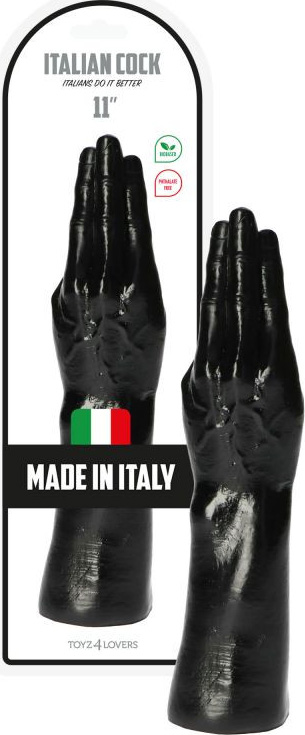 Dildo Fisting Italian Cock Negru 28 cm
